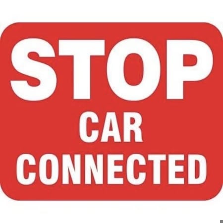 Accuform RAILROAD CLAMP SIGN STOP CAR CONNECTED FRR394RD